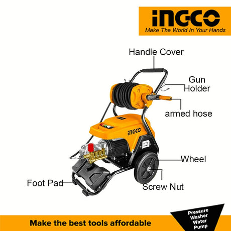 Ingco Pressure Washer Ingco High Pressure Washer 3000W 130Bar (For commercial use) - HPWR30008