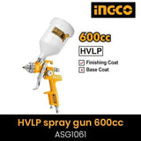 Ingco Spray Gun Ingco HVLP Spray Gun 600cc - ASG1061