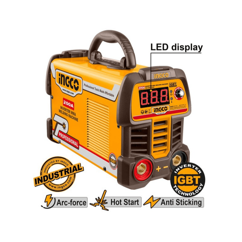 Buy Ingco IGBT Inverter MMA Welding Machine 200A with 60% Duty Cycle ...