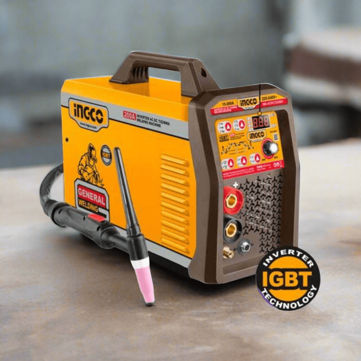 Ingco Welding Machine & Accessories Ingco Inverter AC DC TIG/MMA Welding Machine 200A - ING-ACDCTIG2001