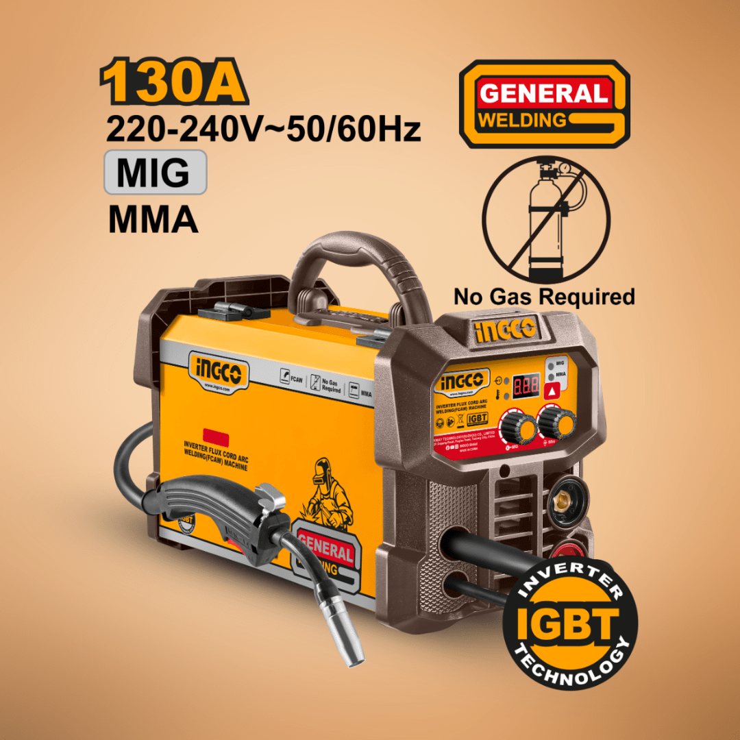 Ingco Welding Machine & Accessories Ingco Inverter Flux Cord Arc Welding Machine - ING-FC13018