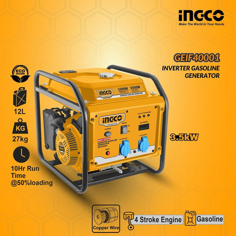 Ingco Generator Ingco Inverter Gasoline Generator 3.5KW - GEIF40001