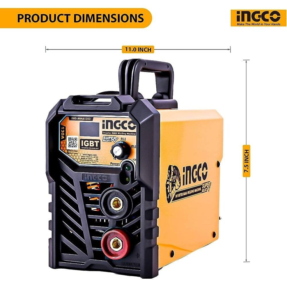 Ingco Welding Machine & Accessories Ingco Inverter MMA Welding Machine 130 AMP - ING-MMA1302