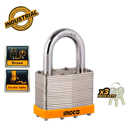 Ingco Padlocks & Accessories Ingco Iron Laminated Padlock 40mm - DLPK0401