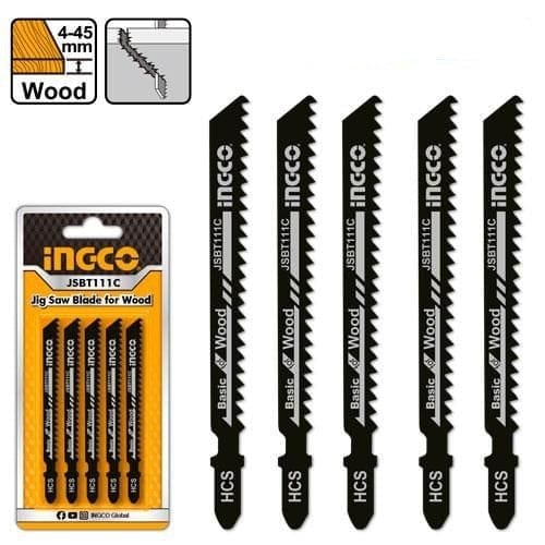 Ingco Saw Blades Ingco Jigsaw Blade for Wood 5 Pieces - JSBT111C