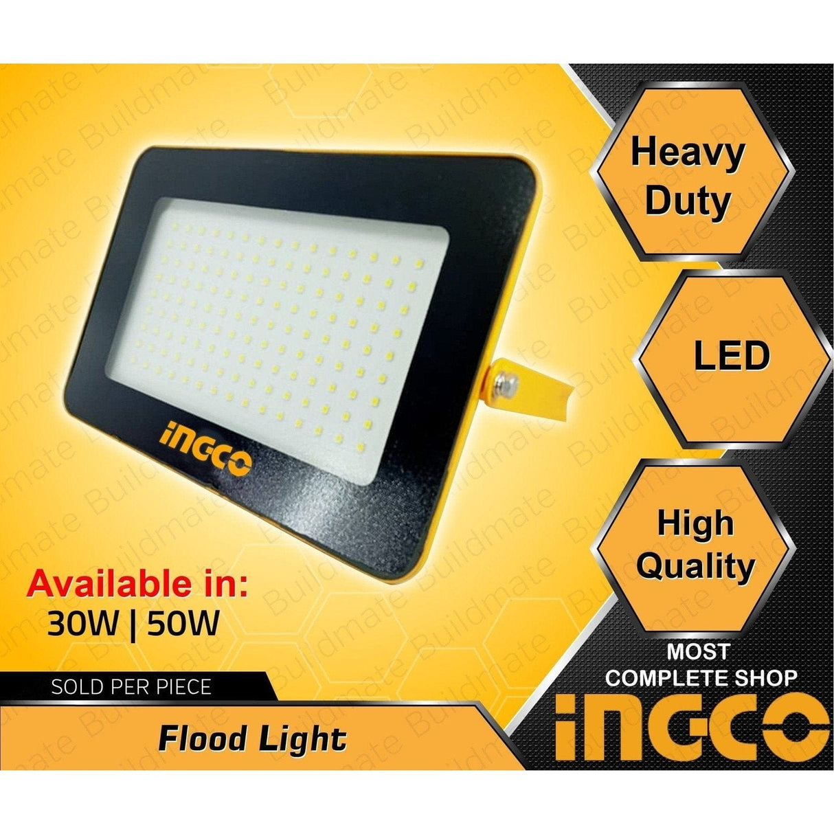 Ingco Specialty Safety Equipment Ingco LED Floodlight 30W & 50W - HLFL3301 & HLFL3501