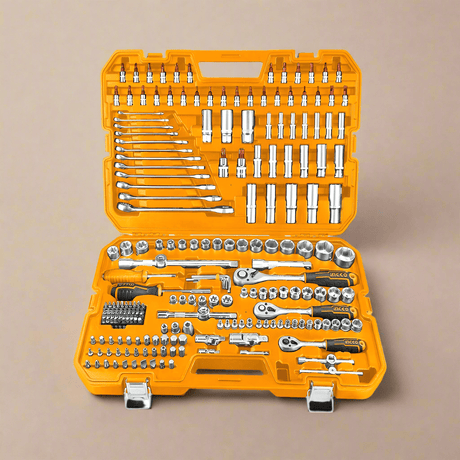 Ingco Power Tool Combo Kit Ingco Lithium-ion 126 Pcs Cordless Impact Wrench Tools Set - HKTHP31261