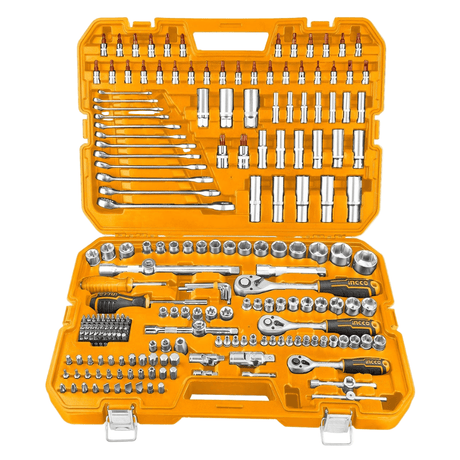 Ingco Power Tool Combo Kit Ingco Lithium-ion 126 Pcs Cordless Impact Wrench Tools Set - HKTHP31261
