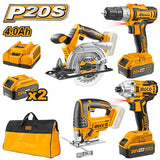 Ingco Power Tool Combo Kit Ingco Lithium-Ion 4-Pieces Cordless Combo Kit 20V - CKLI2010