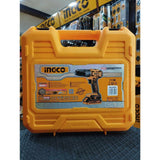 Ingco Drill Ingco Lithium-Ion Brushless Cordless Hammer Impact Drill with Two 20V 2.0Ah Batteries & Charger - CIDLI20508