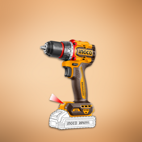 Ingco Drill Ingco Lithium-Ion Compact Brushless Cordless Drill 20V - CDLI205581