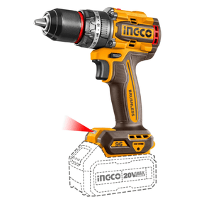 Ingco Drill Ingco Lithium-Ion Compact Brushless Cordless Drill 20V - CIDLI209681
