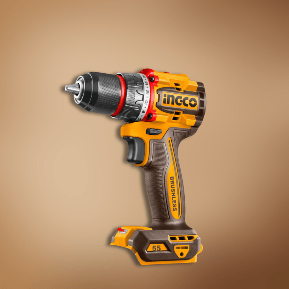 Ingco Drill Ingco Lithium-Ion Compact Brushless Cordless Drill 20V With Battery And Charger - CDLI205582
