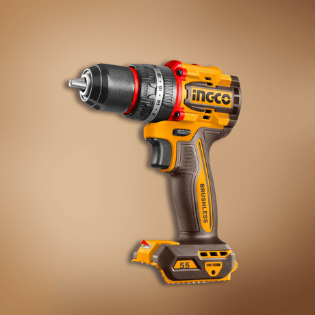 Ingco Drill Ingco Lithium-Ion Compact Brushless Cordless Impact Drill - CIDLI205581