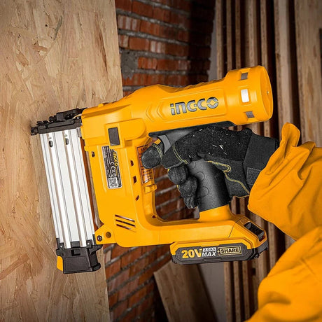 Ingco Power Tool Combo Kit Ingco Lithium-ion Cordless 20V Circular Saw 7.25" + Brad Nailer 35mm + 2 Battery - P1C2 Combo Kit- COSLI240866