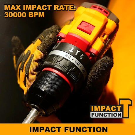 Ingco Drill Ingco Lithium-Ion Cordless Brushless Hammer Impact Drill 20V - CIDLI20868