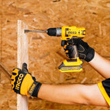 Ingco Drill Ingco Lithium-Ion Cordless Drill with Two 20V 2.0Ah Batteries & Charger - CDLI200528