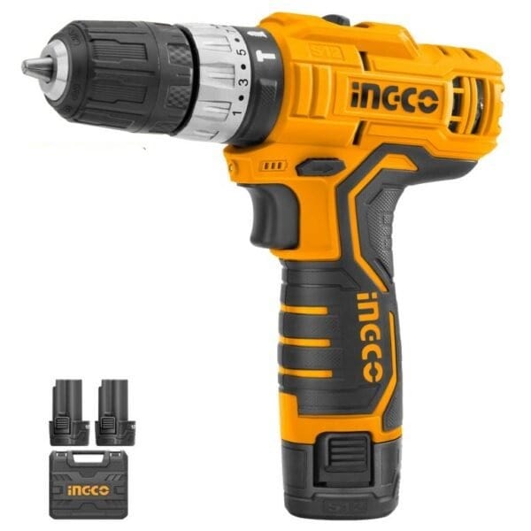 Ingco Drill Ingco Lithium-Ion Cordless Hammer Impact Drill 12V - CIDLI12328