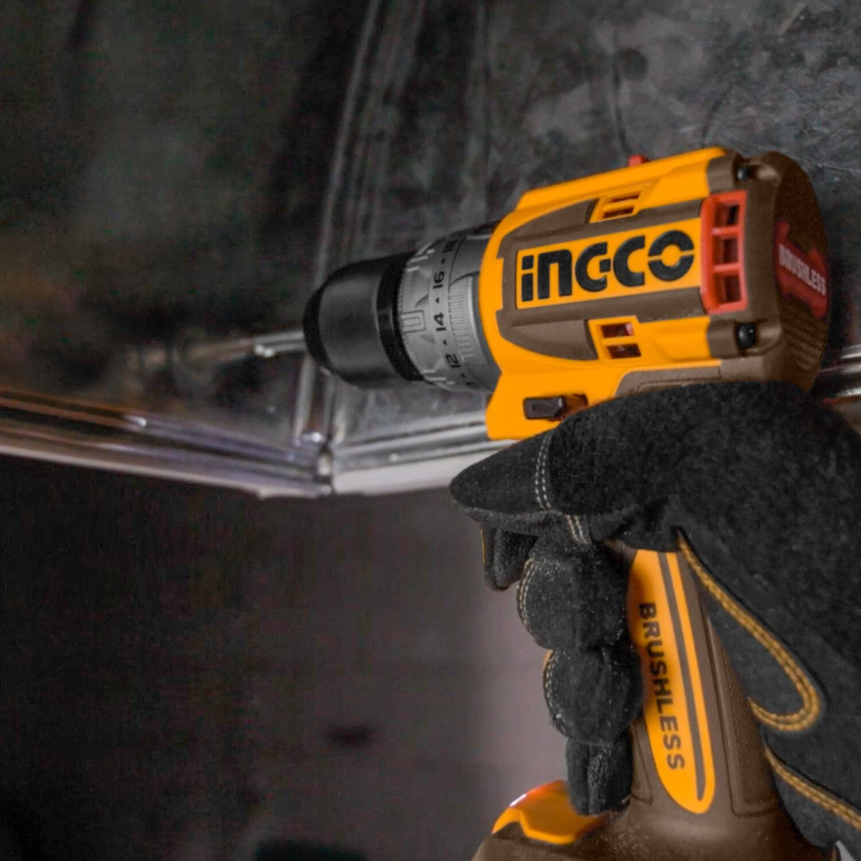 Ingco Drill Ingco Lithium-Ion Cordless Hammer Impact Drill 20V - CIDLI206021