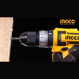 Ingco Drill Ingco Lithium-Ion Cordless Hammer Impact Drill with Two 20V 2.0Ah Batteries & Charger - CIDLI200215