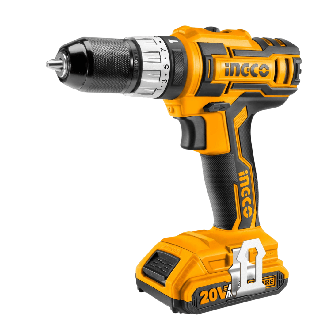 Ingco Drill Ingco Lithium-Ion Cordless Hammer Impact Drill with Two 20V Batteries - CIDLI20025
