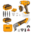 Ingco Power Tool Combo Kit Ingco Lithium-Ion Cordless Heat Gun & Multi-Tool Combo Kit - COSLI230703