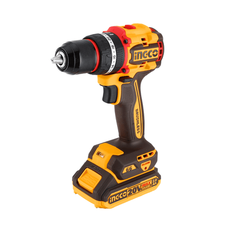 Ingco Drill Ingco Lithium-Ion Cordless Impact Drill  66Nm with 2 Pieces 20V Batteries - CIDLI20668