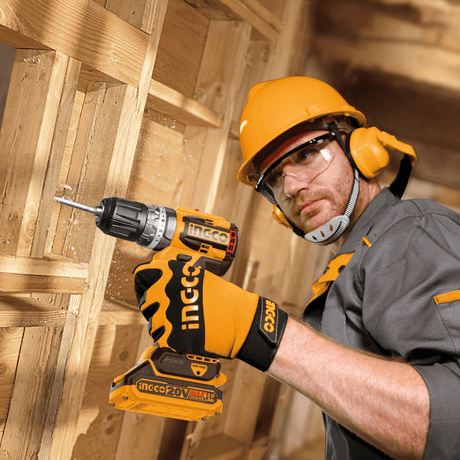 Ingco Drill Ingco Lithium-Ion Cordless Impact Drill  66Nm with 2 Pieces 20V Batteries - CIDLI20668