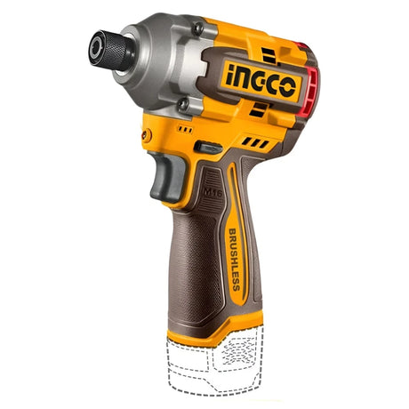 Ingco Impact Wrench & Driver Ingco Lithium-Ion Cordless Impact Driver 170Nm + Two 16V Batteries - CIRLI16178