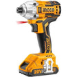 Ingco Impact Wrench & Driver Ingco Lithium-Ion Cordless Impact Driver With Two 20V 2.0Ah Batteries - CIRLI2028