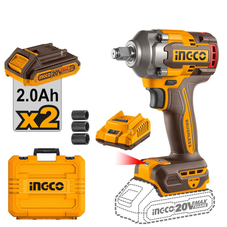 Ingco Impact Wrench & Driver Ingco Lithium-Ion Cordless Impact Wrench - CIWLI2040