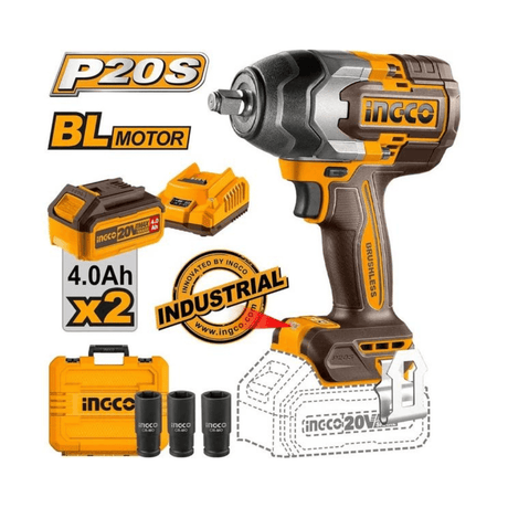 Ingco Impact Wrench & Driver Ingco Lithium-Ion Cordless Impact Wrench - CIWLI2085