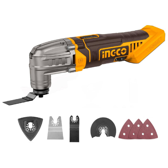 Ingco Rotary & Oscillating Tool Ingco Lithium-Ion Cordless Multi-Tool with 20V 2.0Ah Battery & Charger - CMLI20228