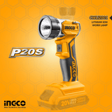 Ingco Outdoor Lighting Ingco Lithium-Ion Cordless Portable Work Lamp 20V - CWLI2001