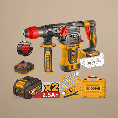 Ingco Drill Ingco Lithium-Ion Cordless Rotary Hammer 42V - CRHLI422682