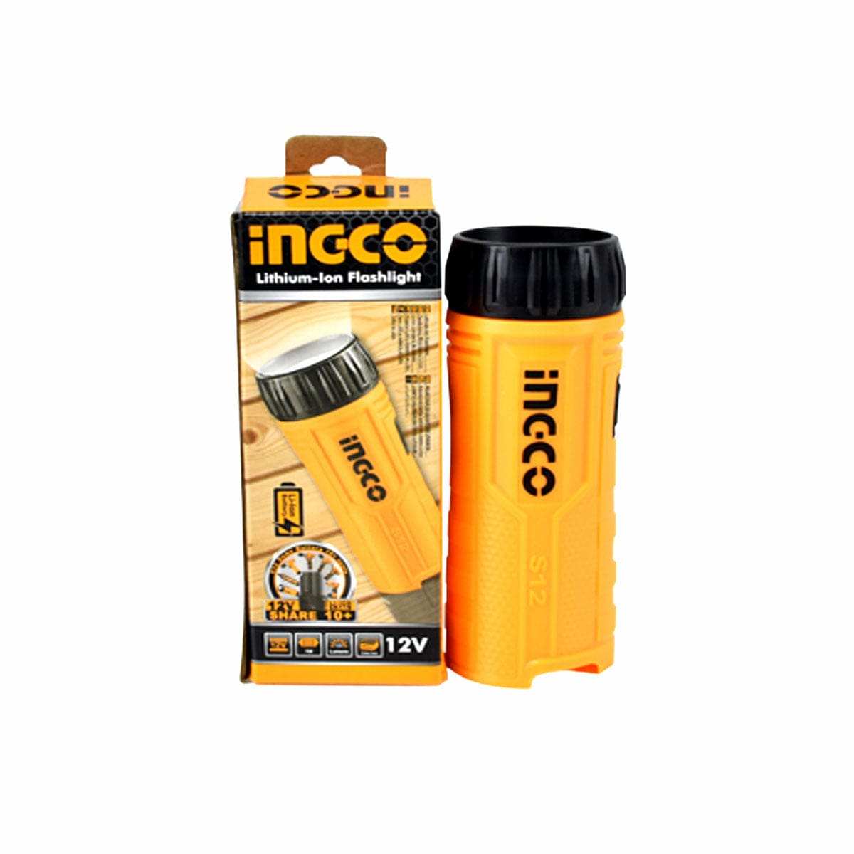 Ingco Specialty Safety Equipment Ingco Lithium-Ion Flashlight 12V - CWLI1201