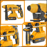 Ingco Drill Ingco Lithium-Ion Rotary Hammer 4.0Ah - CRHLI22012