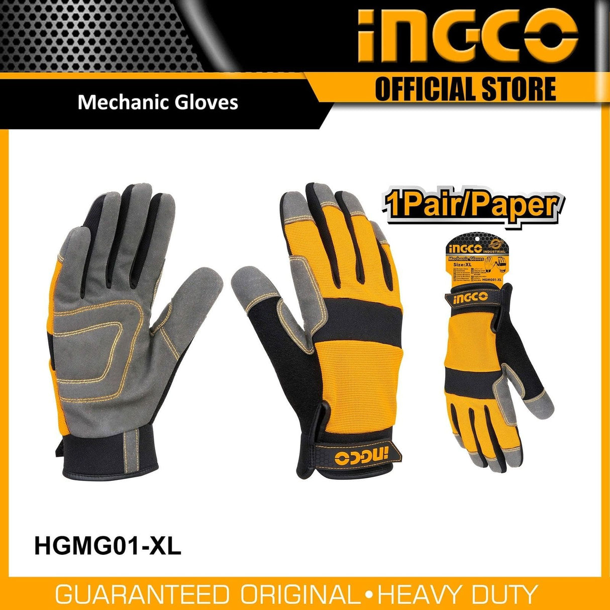 Ingco Work Gloves Ingco Mechanic Gloves - HGMG01-XL