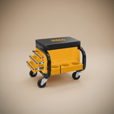 Ingco Lifting & Workshop Equipment Ingco Mobile Workshop Creeper Seat with 3 Storage Drawers - HCS103