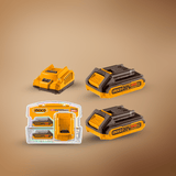 Ingco Batteries & Chargers Ingco P20S Lithium-Ion Battery And Charger Kit - FBCPK2212
