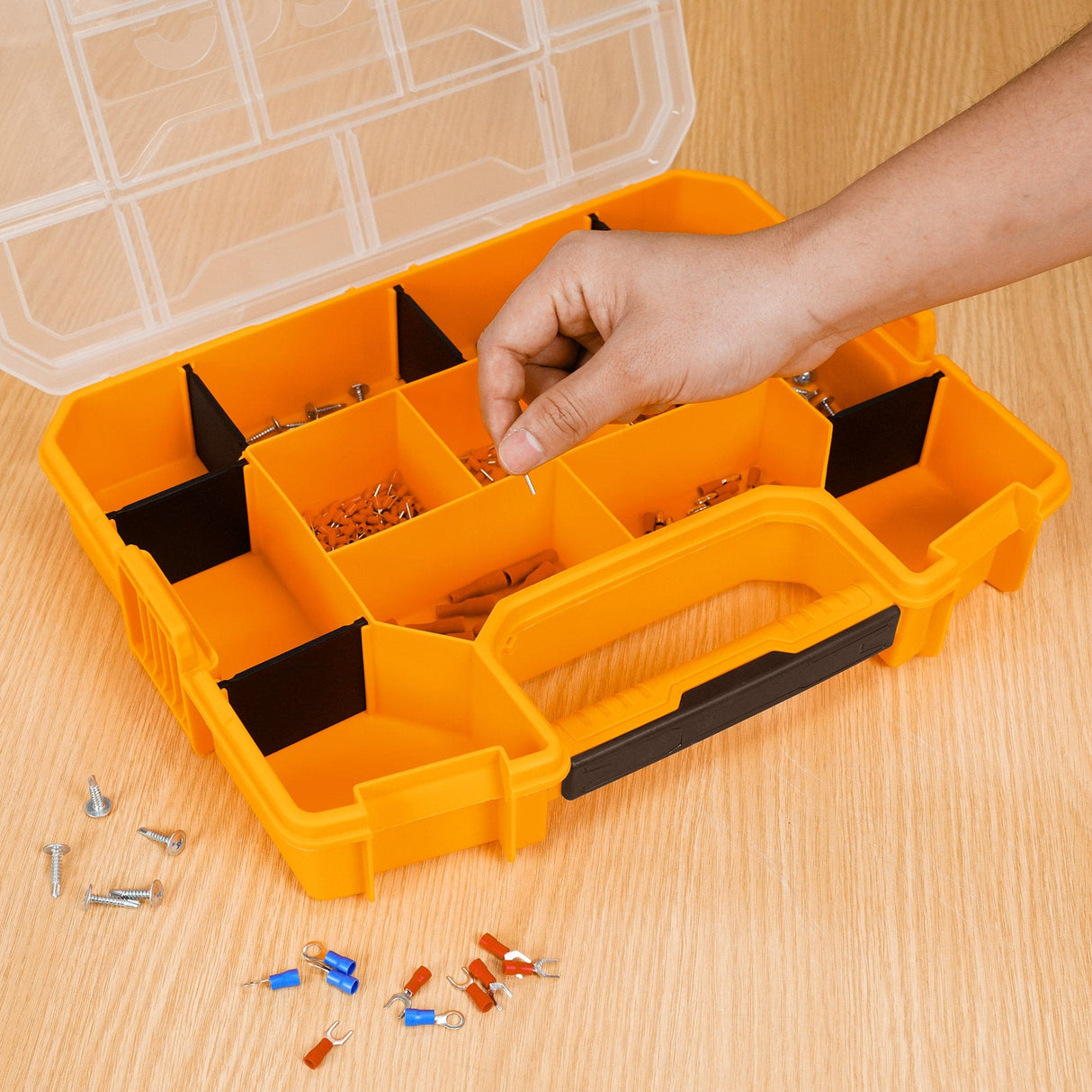Ingco Tool Boxes Bags & Belts Ingco Plastic Organizer 12" – PBX1211