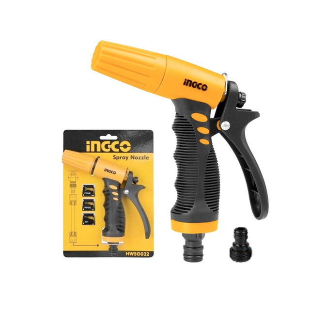 Ingco Gardening Tool Ingco Plastic Trigger 3 Way Nozzle - HWSG032