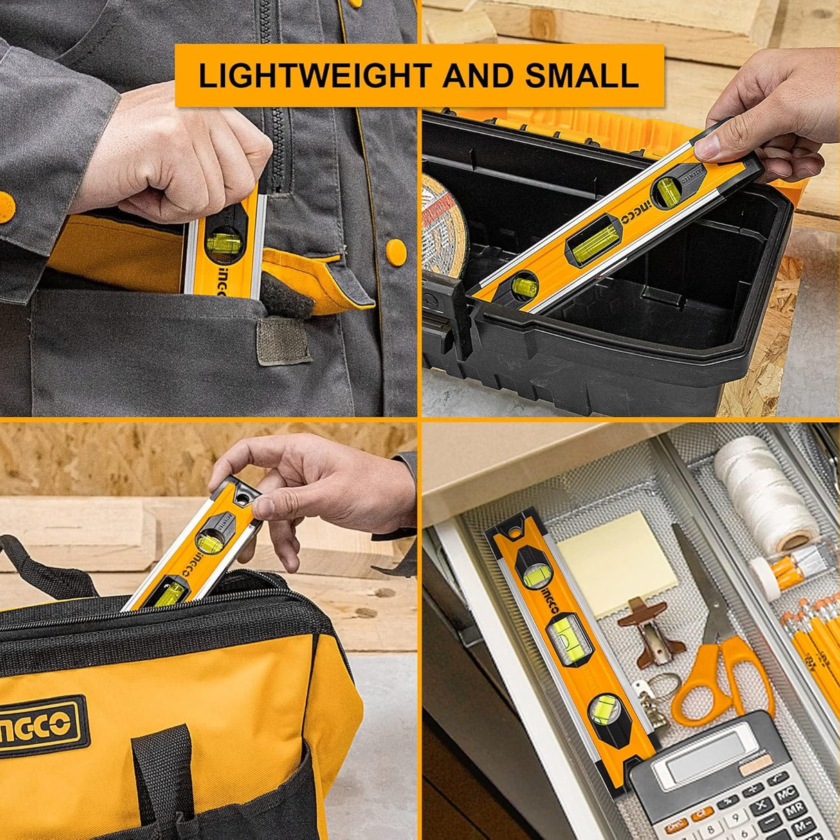 Ingco Level Ingco Pocket Level 20cm Mini spirit level - HMSL01030