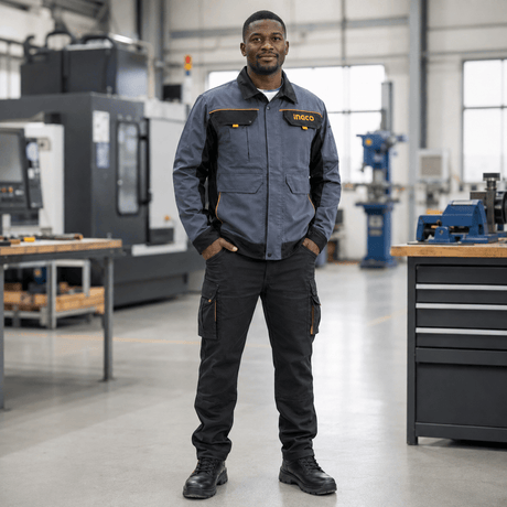 Ingco Safety Clothing Ingco Professional Polyester-Cotton Work Jacket | L & XL