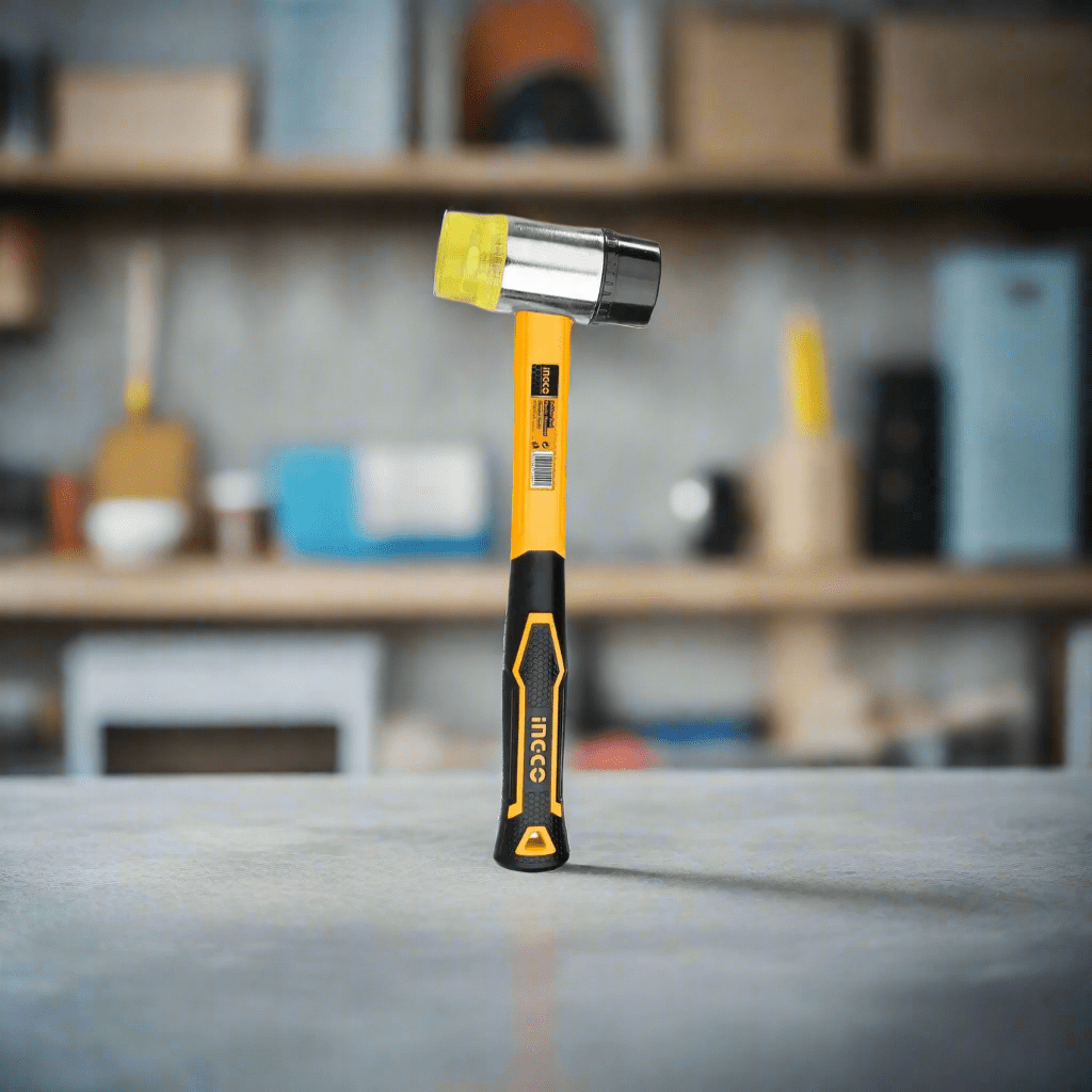 Ingco Hammers Mallets & Sledges Ingco Rubber and Plastic Hammer With Fibreglass Handle - HRPH8140