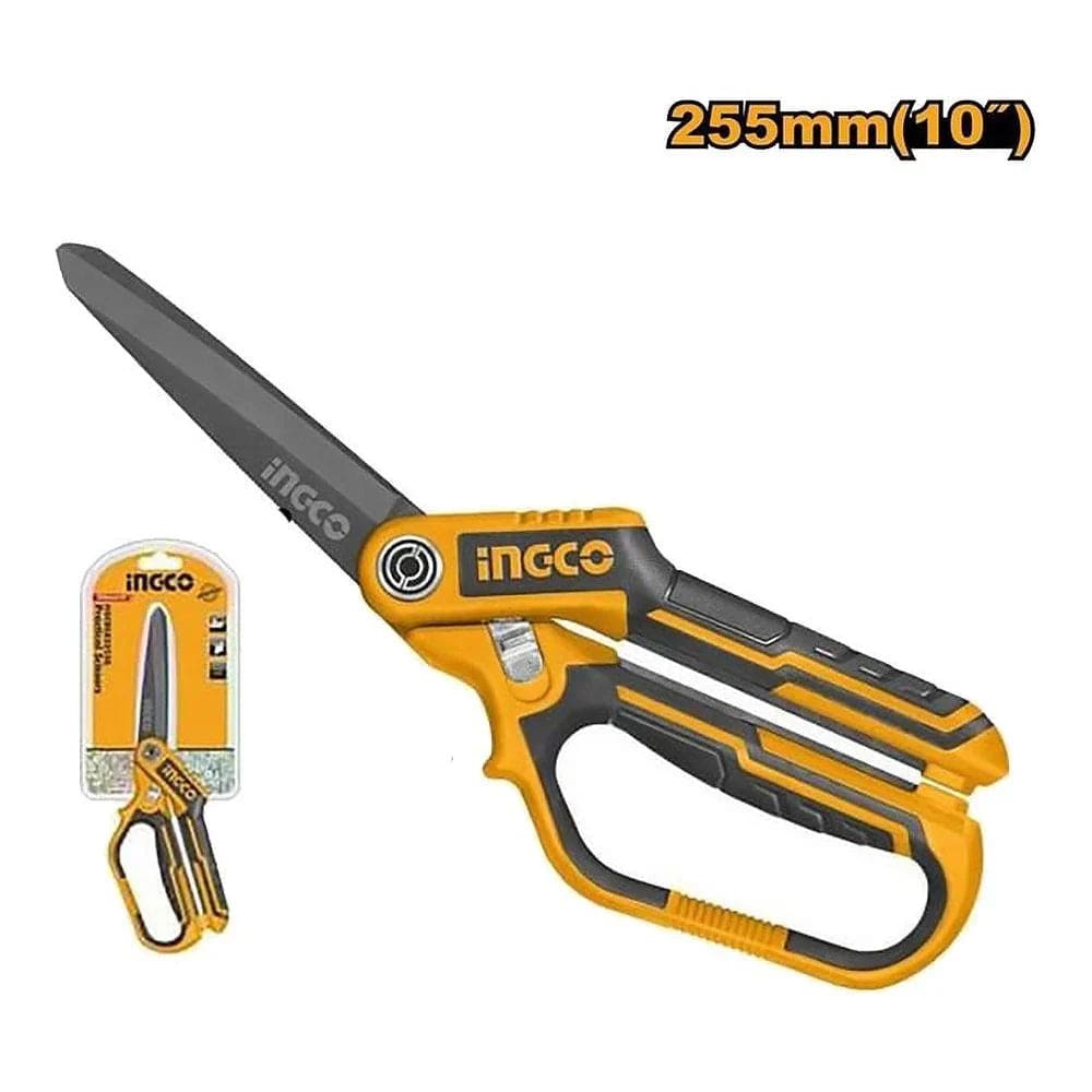 Ingco Hand Saws & Cutting Tools Ingco Rubber Grip Long-Blade Stainless Steel Scissors - HSCRS812108 & HSCRS832558