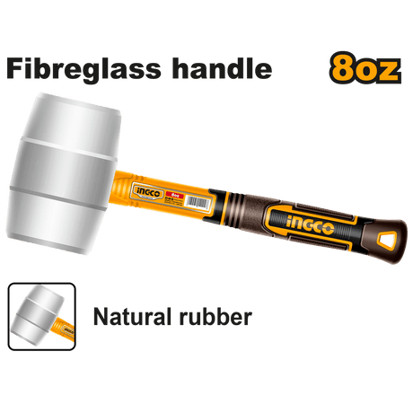 Ingco Hammers Mallets & Sledges Ingco Rubber Hammer 220g - HRUH8908