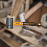 Ingco Hammers Mallets & Sledges Ingco Rubber Hammer 220g with Fiberglass Handle - HRUH8808