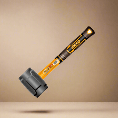 Ingco Hammers Mallets & Sledges Ingco Rubber Hammer 220g with Fiberglass Handle - HRUH8808