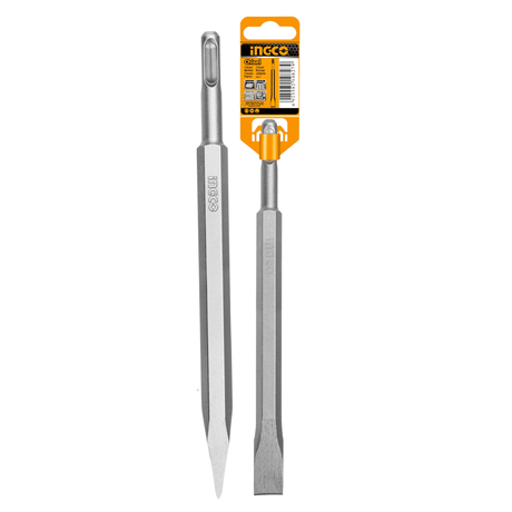 Ingco Drill Bits Ingco SDS Plus Chisel 14 x 250mm (Pointed & Flat) – DBC0112501 & DBC0122501
